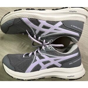ASICS Gel-Contend 7 Men's Size 11 (EU 43.5) Gray/Lilac Running Shoes AmpliFoam
